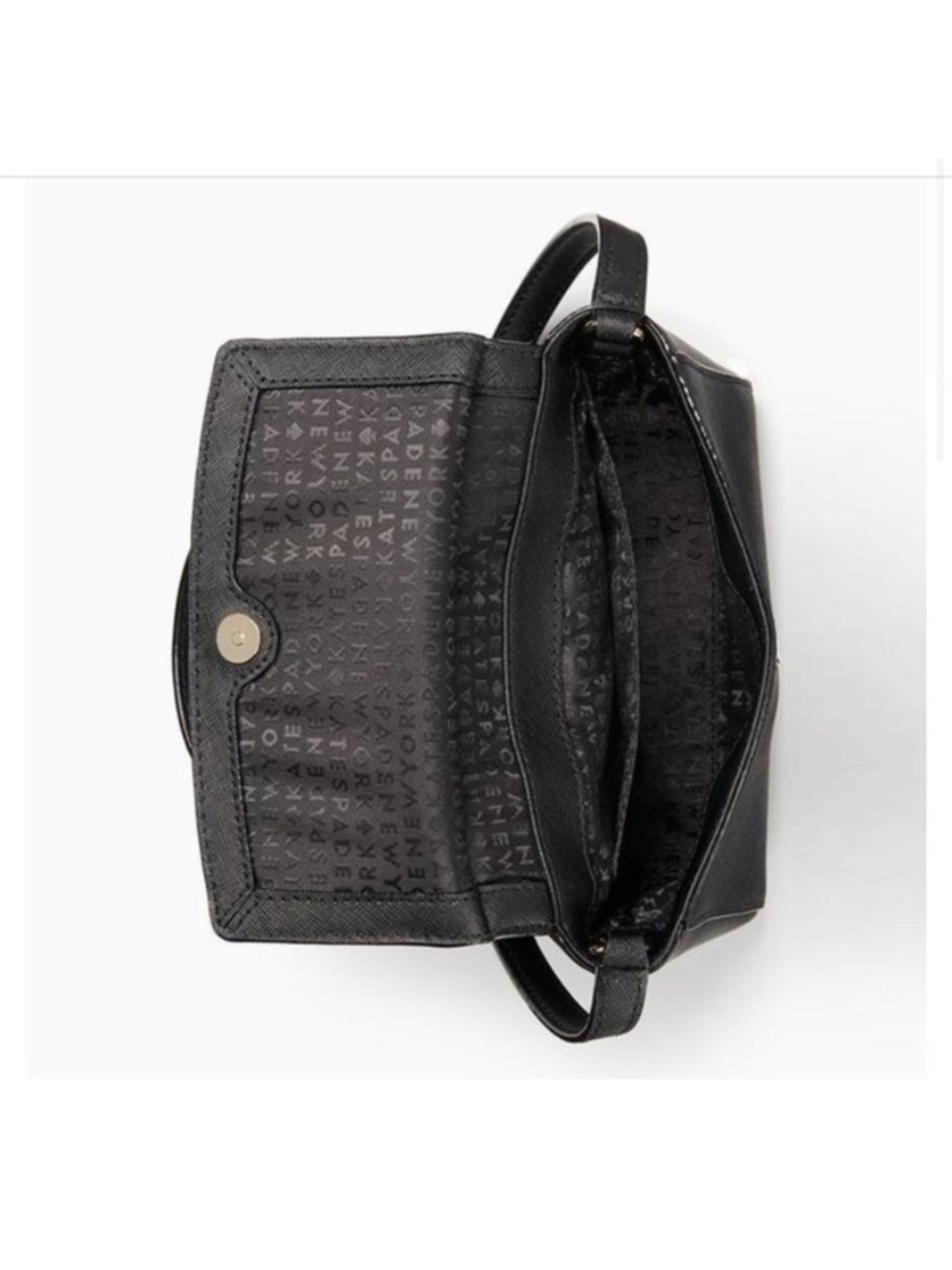 Kate Spade Laurel Way Mini Alisanne Crossbody Bag in Black Leather NWT - Picture 4 of 6